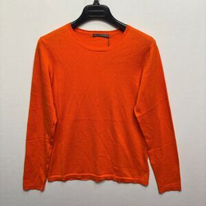 NWT Alashan Women Cotton Cashmere Sweater Size Medium Orange D103 -6